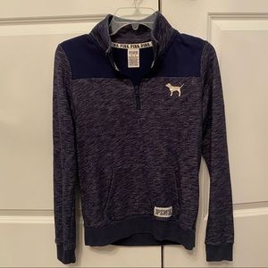 PINK perfect quarter zip sweatshirt
